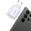 Szybka ładowarka sieciowa GaN 2x USB-C 45W QC PD biała UGREEN