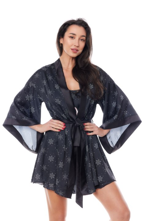 Peniuar Aster Robe Black Black XXL/XXXL