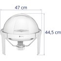 Podgrzewacz do potraw stołowy okrągły na pastę z pokrywą rolltop 6 l Royal Catering