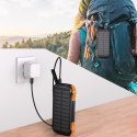 Powerbank solarny słoneczny indukcyjny 20000mAh PD QC Qi pomarańczowy CHOETECH