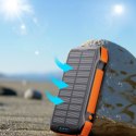 Powerbank solarny słoneczny indukcyjny 20000mAh PD QC Qi pomarańczowy CHOETECH