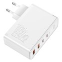 Szybka ładowarka sieciowa GaN2 Pro USB USB-C QC PD 100W biały BASEUS