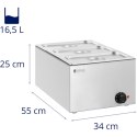 Bemar podgrzewacz elektryczny 3 x GN 1/3 640 W Royal Catering