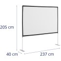 Ekran projekcyjny podłogowy składany 100'' 228 x 133 cm 16:9 FROMM&amp;STARCK