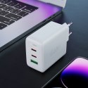 Szybka ładowarka sieciowa GaN 2x USB-C USB-A PPS PD QC4+ 65W czarna ACEFAST