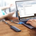 Kieszeń obudowa na dysk SSD M.2 SuperSpeed 10Gbps + kabel USB-C 0.5m szary UGREEN