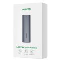 Kieszeń obudowa na dysk SSD M.2 SuperSpeed 10Gbps + kabel USB-C 0.5m szary UGREEN