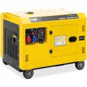 Agregat generator prądotwórczy diesel na kółkach 240/400 V 8500 W 10 kVA 30 l MSW