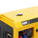 Agregat generator prądotwórczy diesel na kółkach 240/400 V 8500 W 10 kVA 30 l MSW