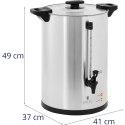 Zaparzacz do kawy herbaty z kranem 20 l 1650 W srebrny Royal Catering