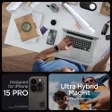 Etui Ultra Hybrid Mag z MagSafe na iPhone 15 Pro szaro-czarne SPIGEN