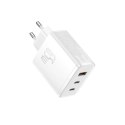 Ładowarka sieciowa GaN Cube Pro 65W 2x USB-C USB-A biała BASEUS