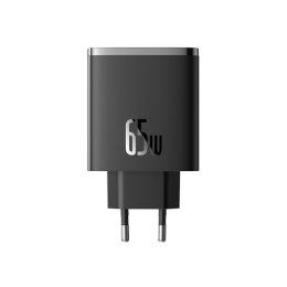 Ładowarka sieciowa GaN Cube Pro 65W 2x USB-C USB-A czarna BASEUS