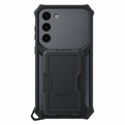 Etui pancerny pokrowiec z podstawką Samsung Galaxy S23+ Rugged Gadget Case szare SAMSUNG