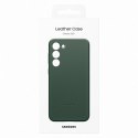 Etui pokrowiec z naturalnej skóry Samsung Galaxy S23+ Leather Cover zielone SAMSUNG