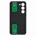 Etui silikonowy pokrowiec z paskiem na rękę Samsung Galaxy S23 Silicone Grip Cover czarne SAMSUNG