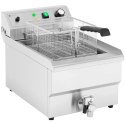 Frytownica elektryczna z kranem spustowym 230 V 3000 W 13 l Royal Catering