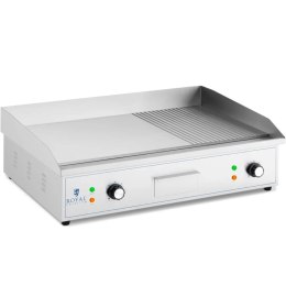 Grill elektryczny płyta grillowa gładka ryflowana 727 x 420 mm 4400 W Royal Catering