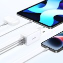 Szybka ładowarka sieciowa GaN 65W USB-A / 2x USB-C biała UGREEN