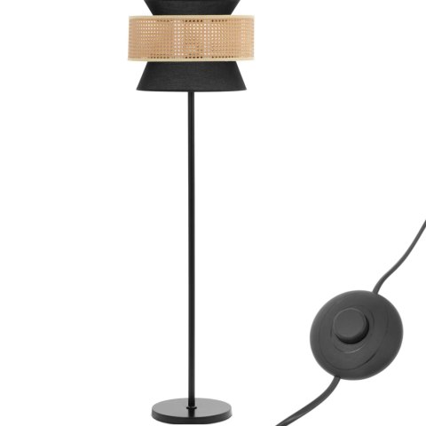 Lampa stojąca podłogowa z rattanowym kloszem E27 153 cm UNIPRODO