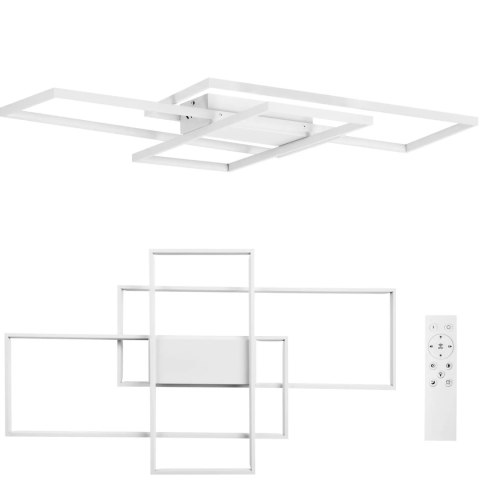 Lampa sufitowa nowoczesna LED z pilotem - 3 prostokąty UNIPRODO