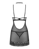 Koszula Donarella Chemise + stringi Czarny XS/S