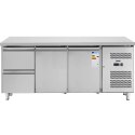 Stół chłodniczy z blatem roboczym 2 komory 2 szuflady -2-10 C 417 l 275 W Royal Catering