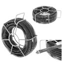 Spirala przepychacz sprężyna do rur hydrauliczna 6 x 2.45 m śr. 16 mm ZESTAW MSW