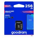 Karta pamięci Microcard 256GB micro SD XC UHS-I class 10 + adapter SD Goodram