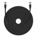 Szybki kabel sieciowy LAN RJ45 cat.7 10Gbps plecionka 25m czarny BASEUS