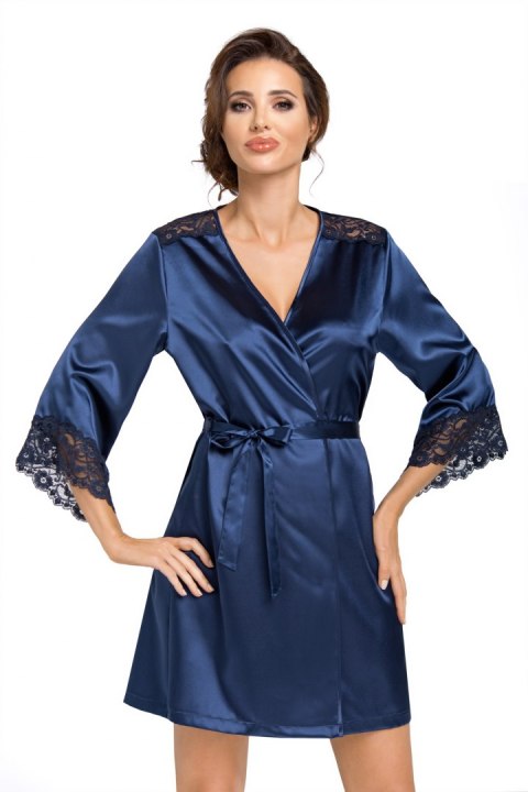 Szlafrok Eva Dark Blue Granatowy XL