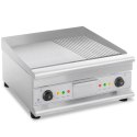 Grill płyta grillowa podwójna gładka ryflowana z szufladą na tłuszcz 230 V 2x 3200 W Royal Catering