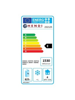 Szafa chłodnicza 2-drzwiowa Profi Line 6 x GN2/1 1260L - Hendi 232125 Hendi