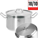 Garnek średni Profi Line z pokrywką 23,5 l śr. 360 x 230 h - Hendi 831700 Hendi