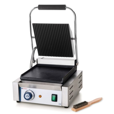 Kontakt grill kontaktowy góra ryflowana dół gładki 1800W - Hendi 263600 Hendi