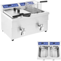 Frytownica frytkownica podwójna indukcyjna 7000W 230V Royal Catering 2x 10L Royal Catering