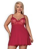 Koszulka Rosalyne Babydoll + stringi GRATIS! Czerwony S/M