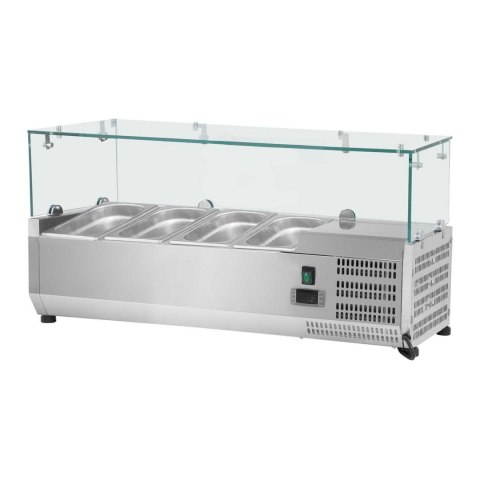 Nadstawa chłodnicza ze szklaną osłoną 3x GN1/3 i 1x GN1/2 120cm Royal Catering