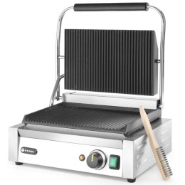 Kontakt grill kontaktowy PANINI ryflowany 2200W - Hendi 263655 Hendi