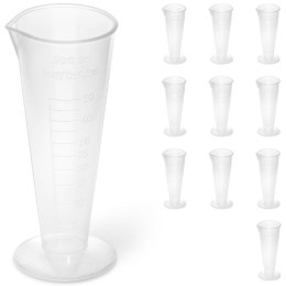 Zlewka laboratoryjna plastikowa z podziałką 50 ml - 10 szt. Steinberg Systems